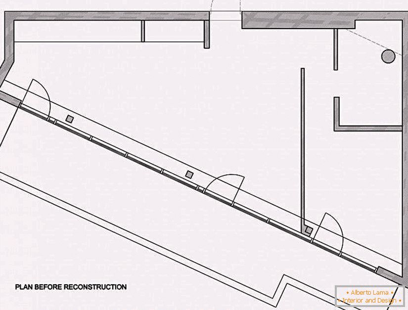 Plan of apartments before reconstruction