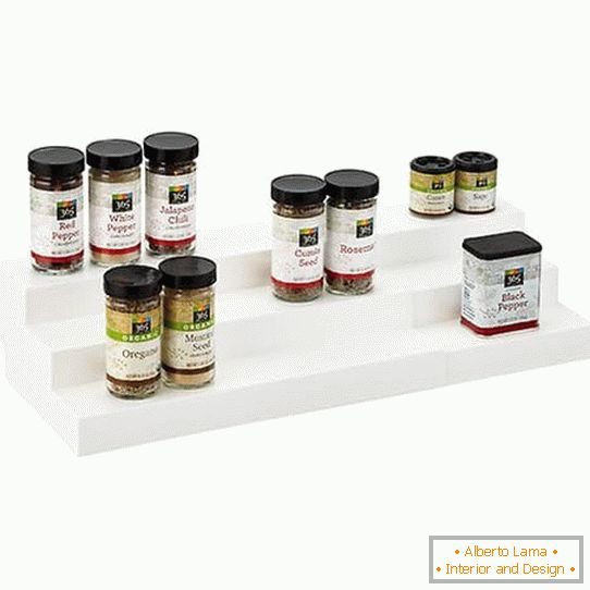 Shelves for storing spices Expand-A-Shelf