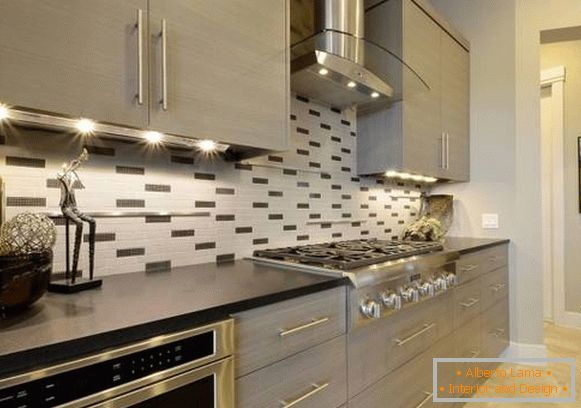 LED lighting fixtures for the kitchen as cabinet lighting