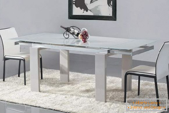 a dining table from a glass folding, photo 38