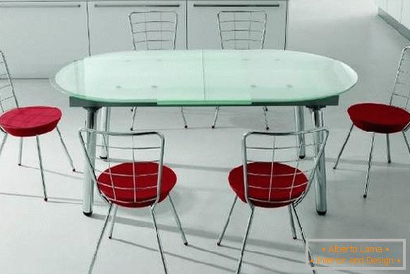 dining table made of folding glass, photo 40