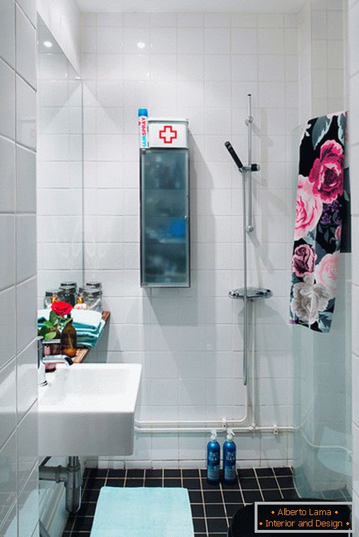 Bathroom of a small two-room apartment
