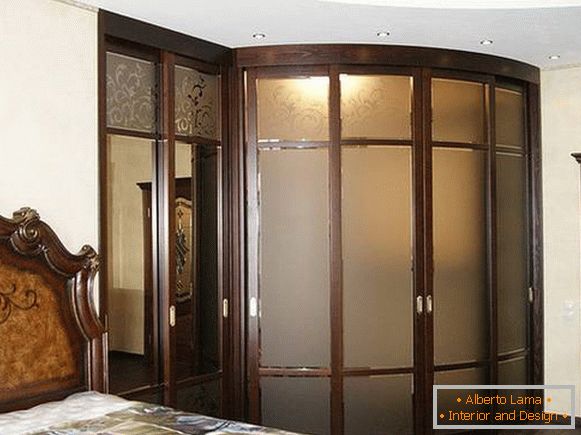 радиусные sliding doors for wardrobe, photo 29