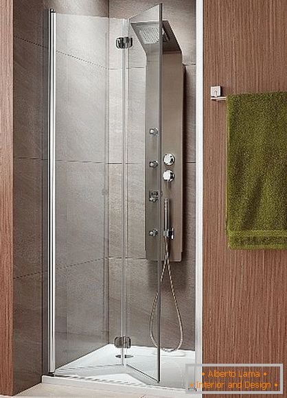 Shower doors with your own hands в интрьере