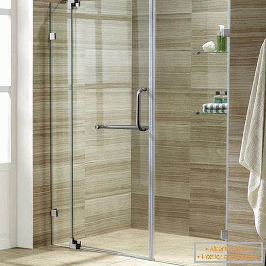 Stylish glass doors for shower cabins