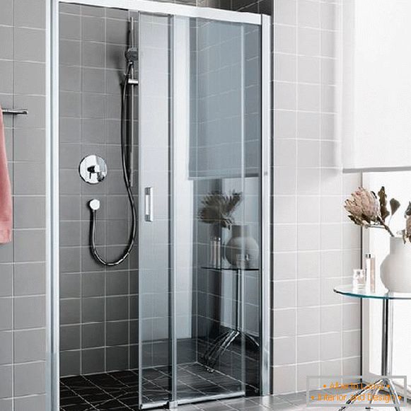 glass doors in shower sliding, photo 9