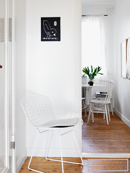 Entrance hall in white color