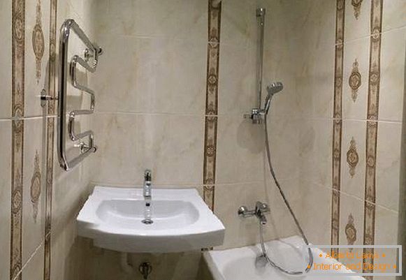 repair of a combined small bathroom, photo 24