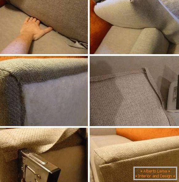 How to replace the upholstery of a sofa - step by step