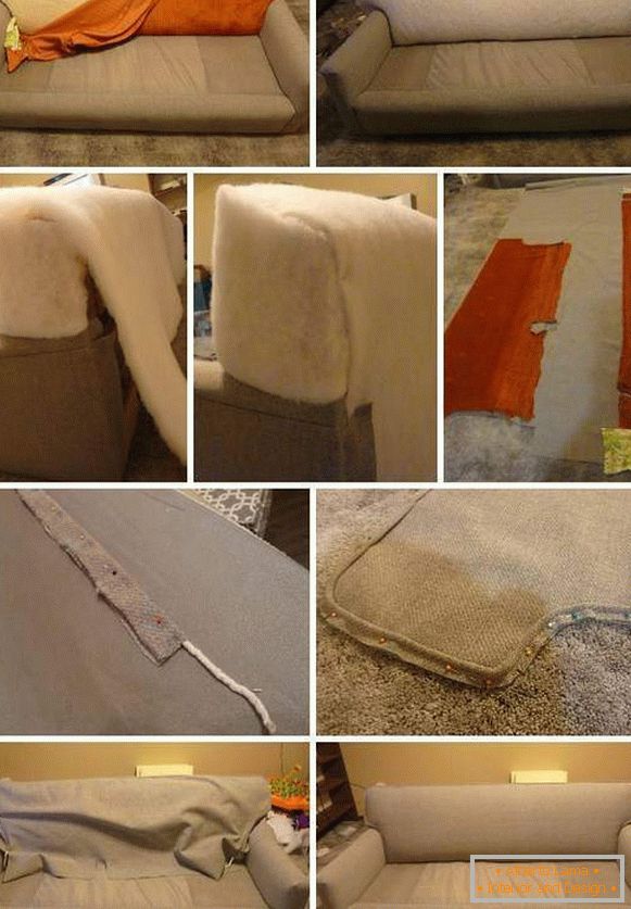 Restoration of upholstered furniture - ideas for the constriction of the sofa