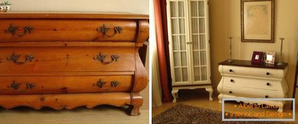 Painting furniture - restoration of an old chest