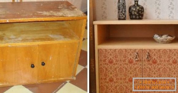 How to remake an old nightstand with a new paint