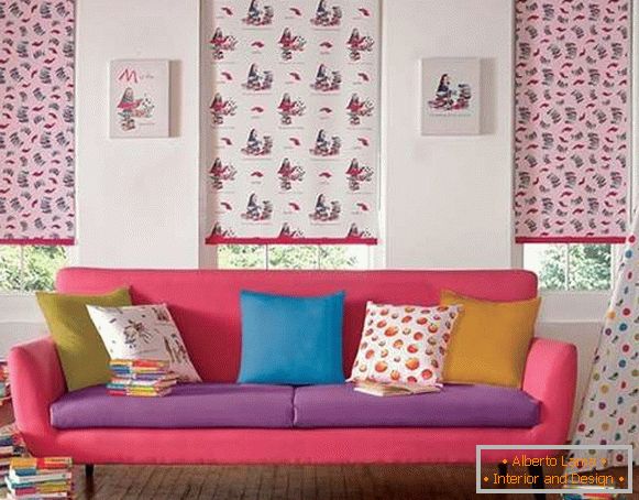 roller blinds for children, photo 39