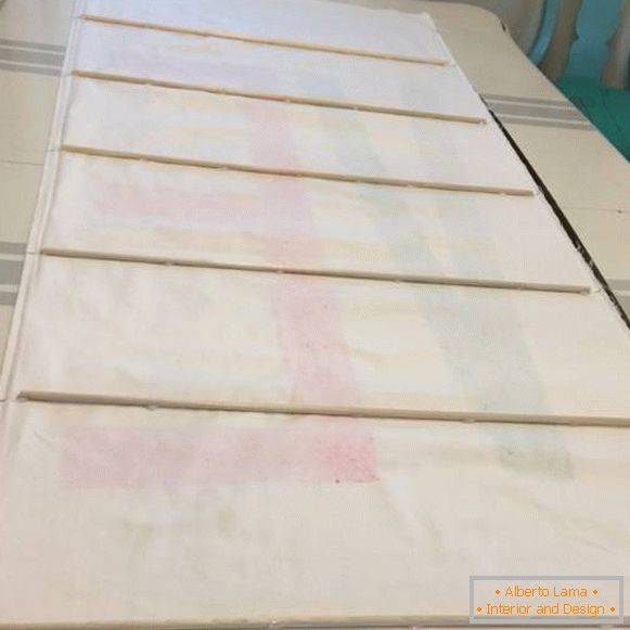 Homemade Roman Blinds