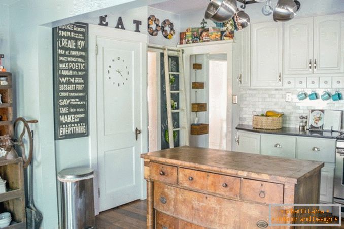 Interior design of a small kitchen