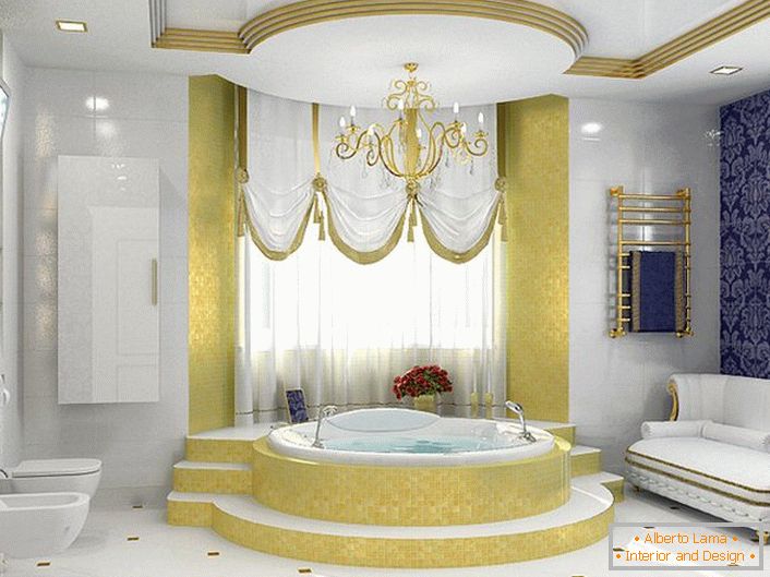 Bathroom in baroque style