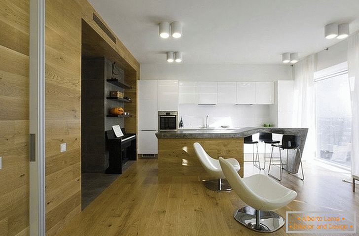 A minimalist apartment in Moscow in all the glory of its chic