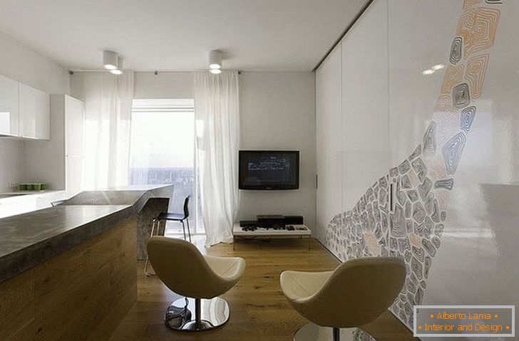 A minimalist apartment in Moscow in all the glory of its chic