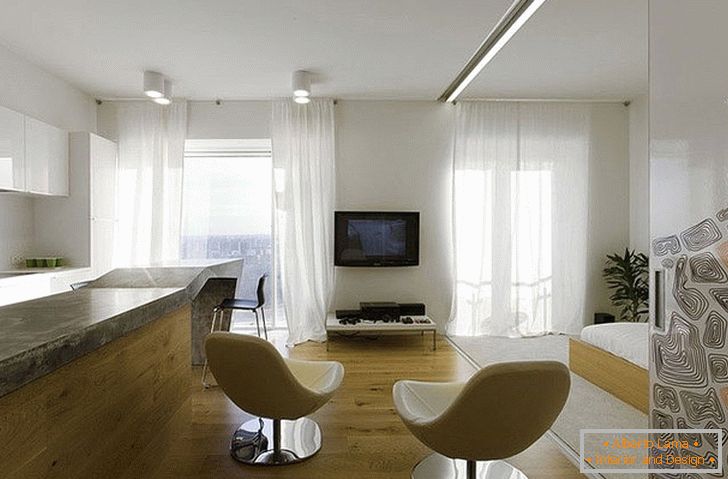 A minimalist apartment in Moscow in all the glory of its chic