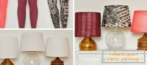Lamps from old tights