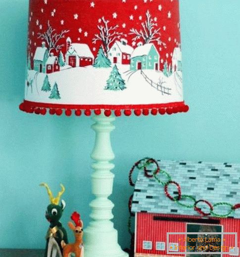 Vintage Lampshade for Winter