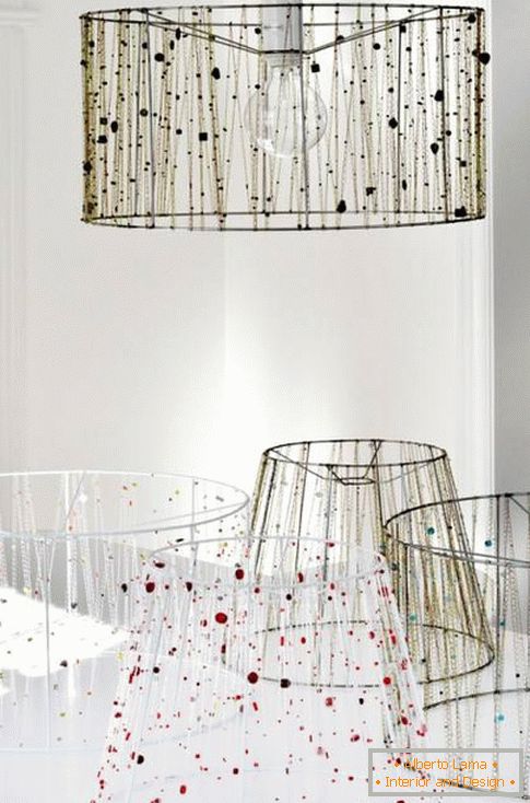 Stylish lampshades with their own hands