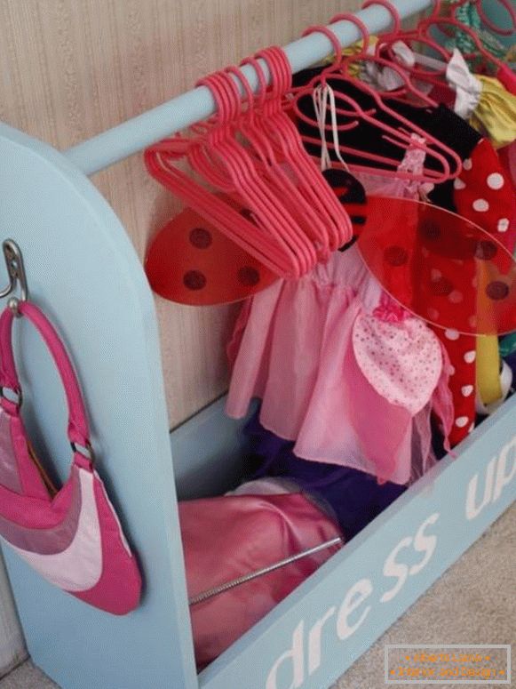 Children's wardrobe for girls with their own hands