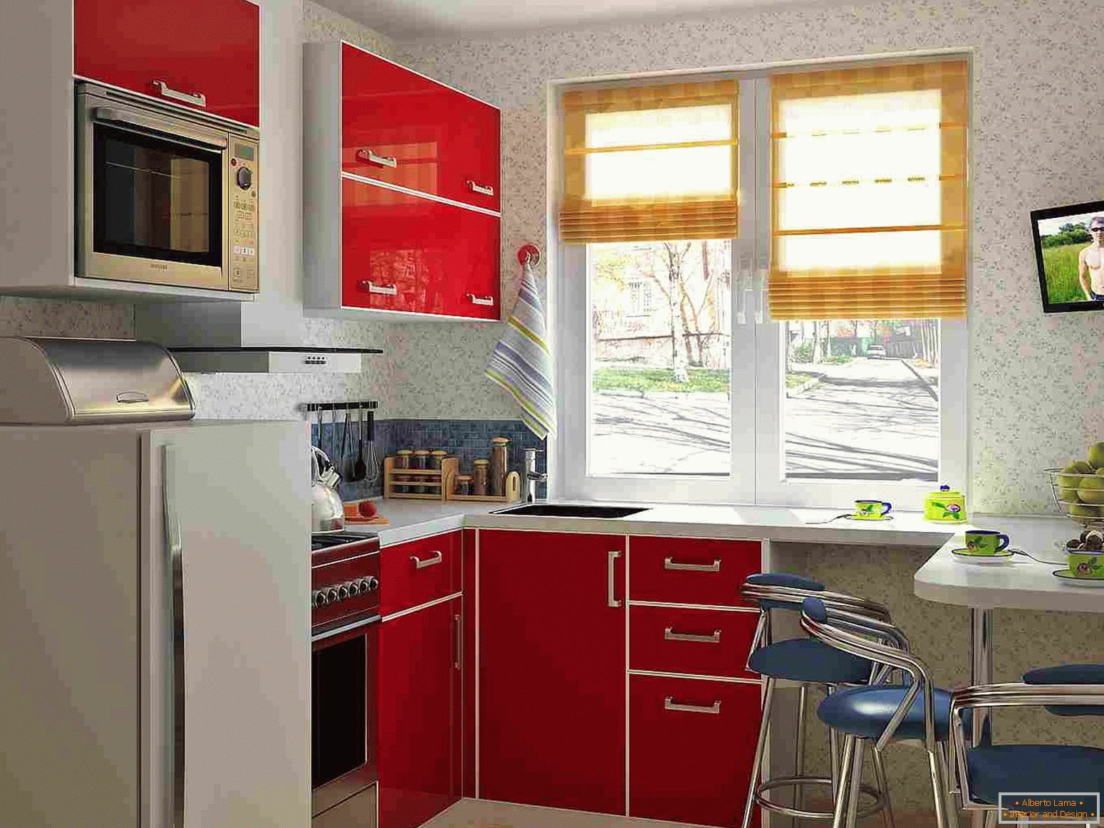 Modern kitchen set П-образной формы