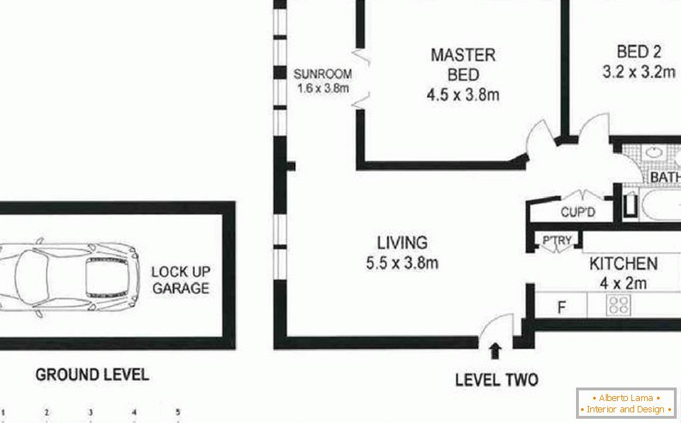 The layout of a small country house