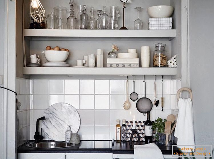 Classic design of a small kitchen