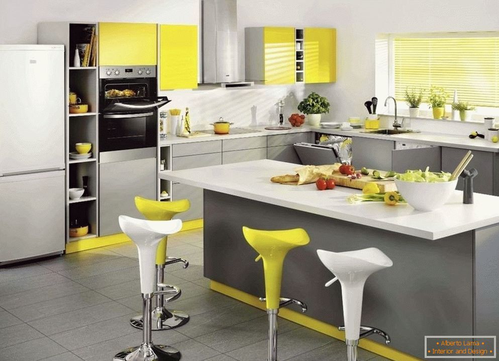 Bright kitchen design