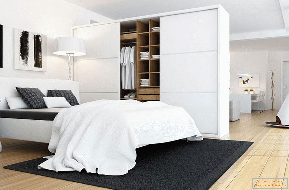 White furniture in the bedroom