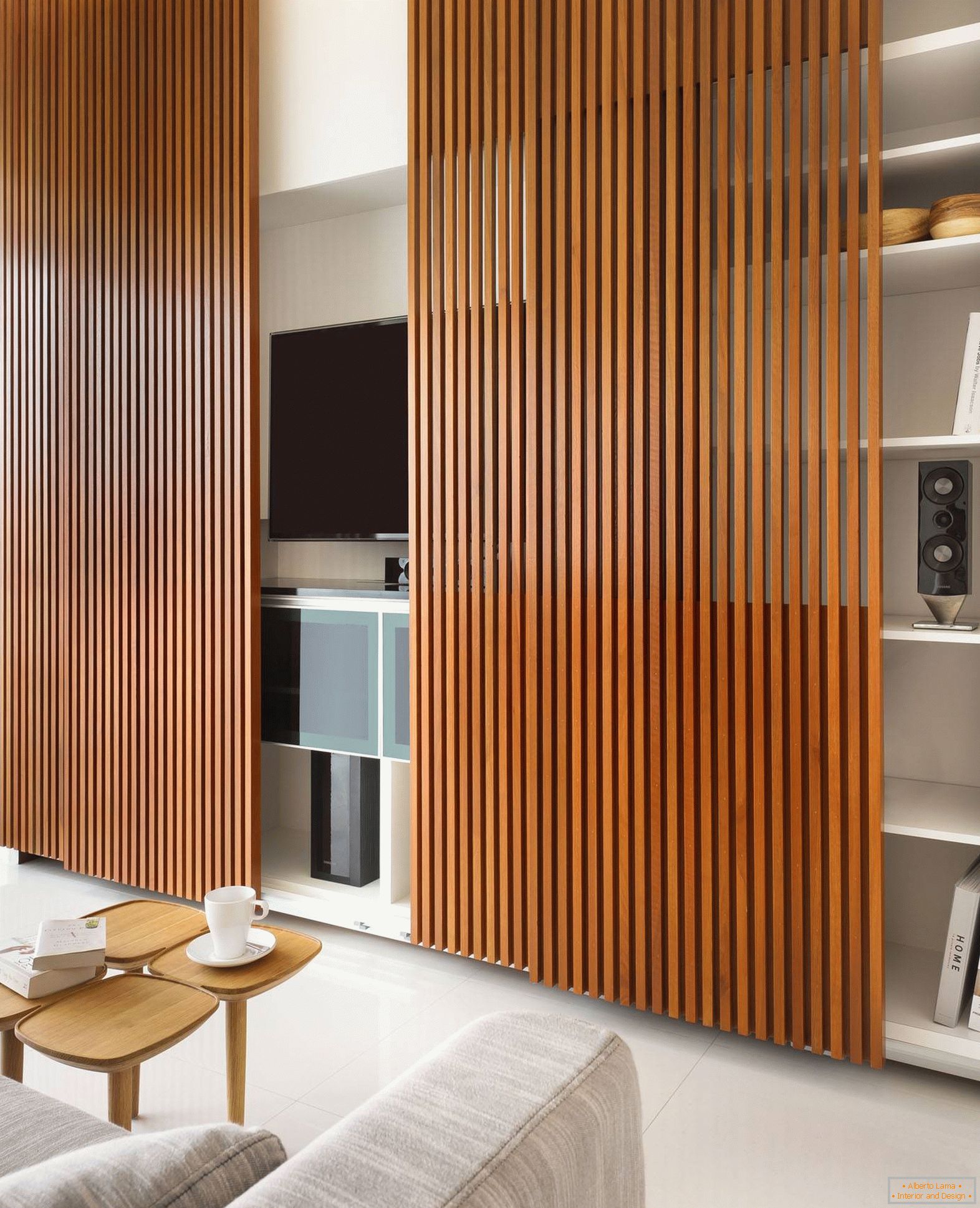 Cupboard with wooden doors