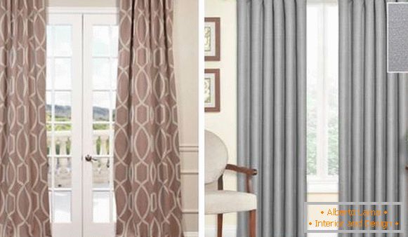 Beige-and-gray-curtains-for-the-hall