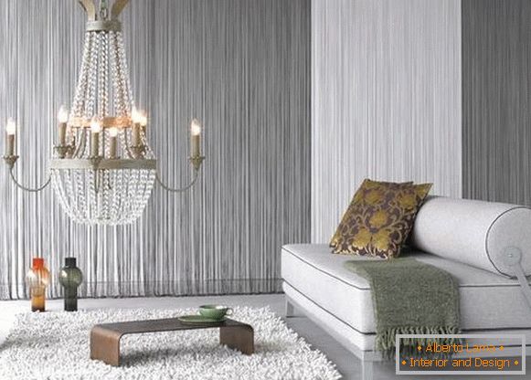 Beautiful curtains of muslin in the interior - photo decor