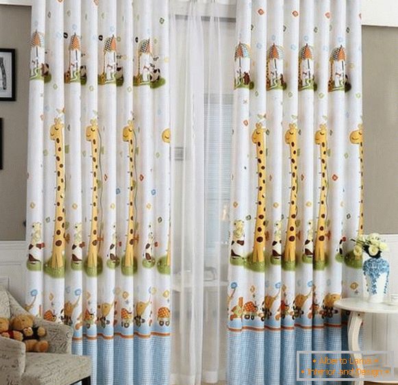 ready curtains for a boy's children's room, photo 17