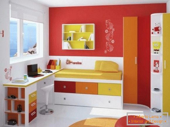 roller blinds for children in a children's room for a boy, photo 45