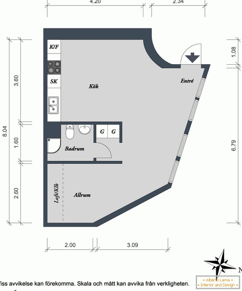 Detailed planning of the apartment