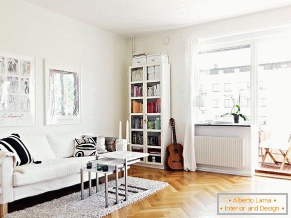 Living room with balcony