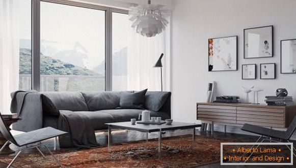 Scandinavian-style-in-apartment-living room