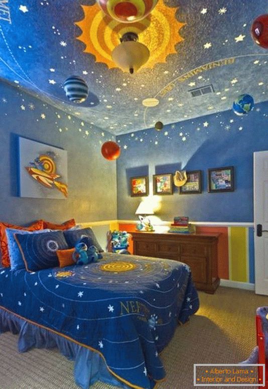 Fantastic space children's room