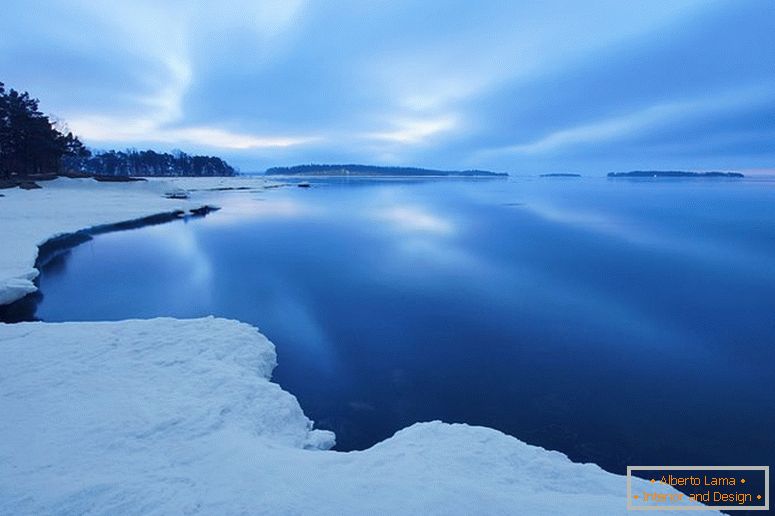 Ice lake in Finland