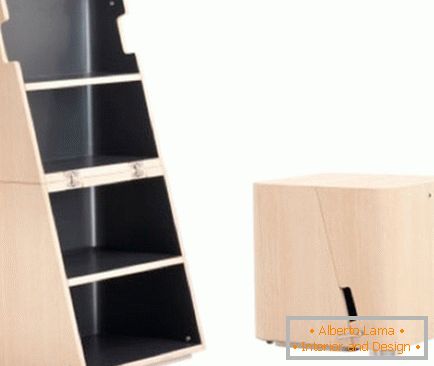 Folding ladder-rack