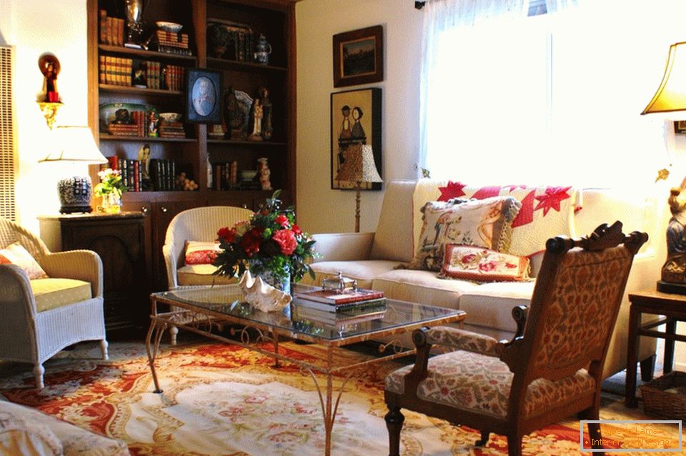 Interior of a cozy living room