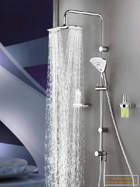 shower column with mixer