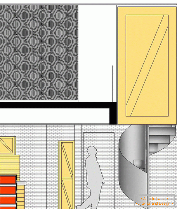 The plan of the small hallway