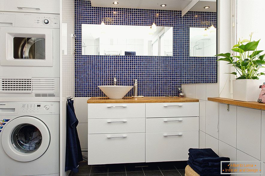Built-in appliances in the bathroom
