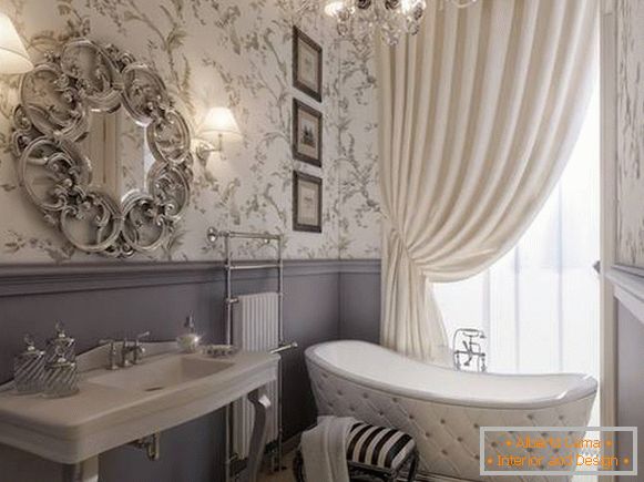 chandelier in a bathroom in a classic style, photo 20