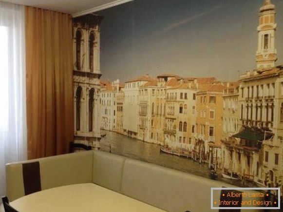 Wall Mural in the kitchen, photo 21