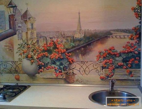 kitchen wall mural, photo 64